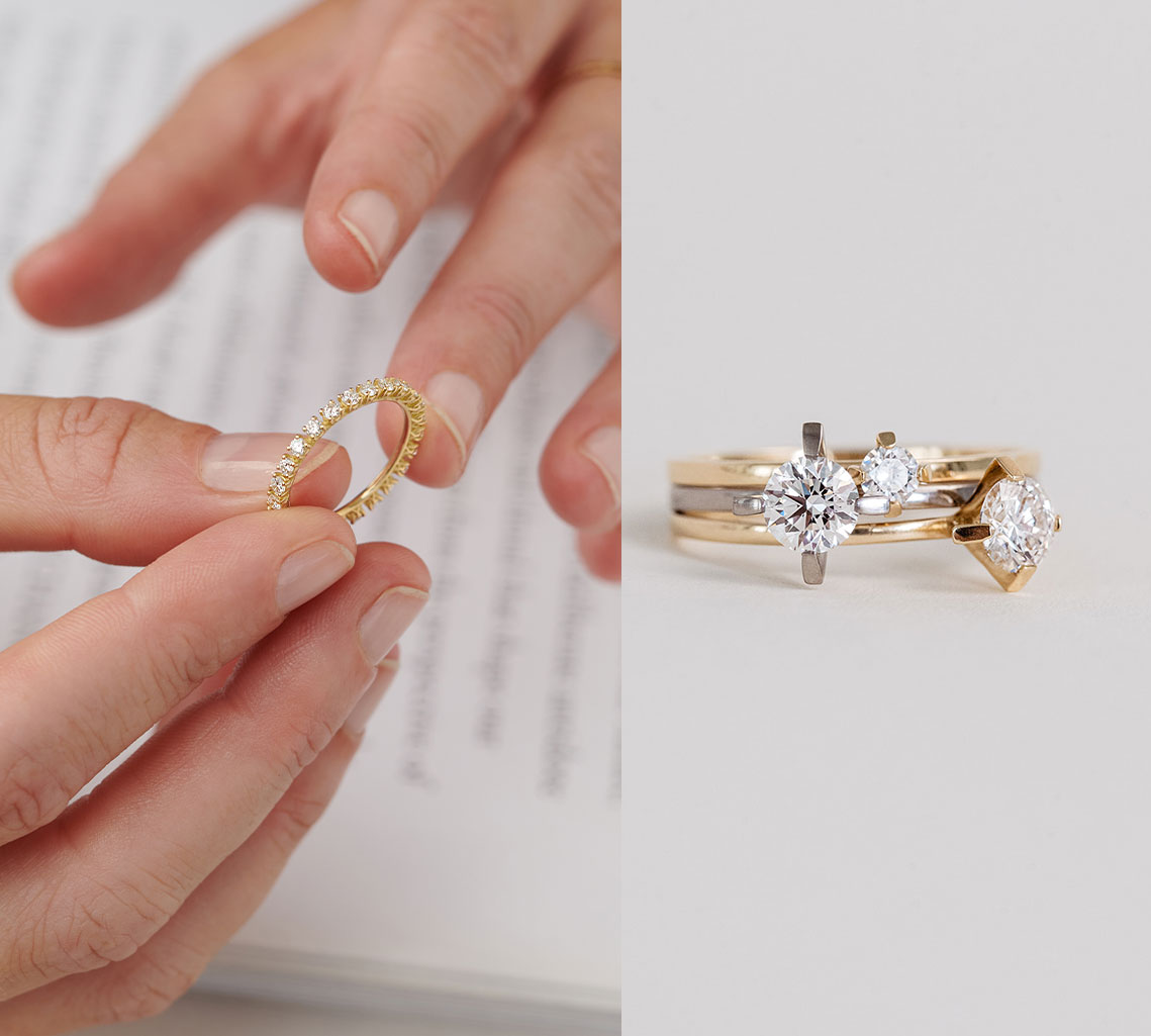 Jewelry with synthetic diamonds Maren Jewellery