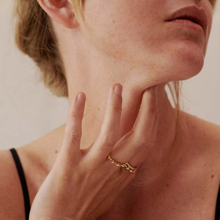 Kugelringe zeitlos nachhaltig aus recyceltem Gold