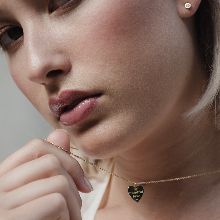 Herz Kette in Gold