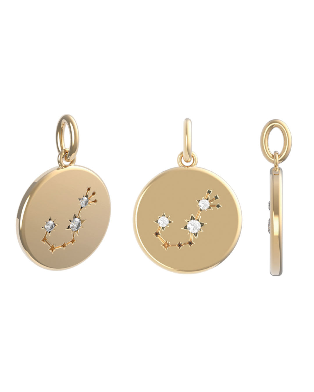 3D Entwurf am Computer eines Sternzeichenanhängers für eine Kundin von Maren Jewellery