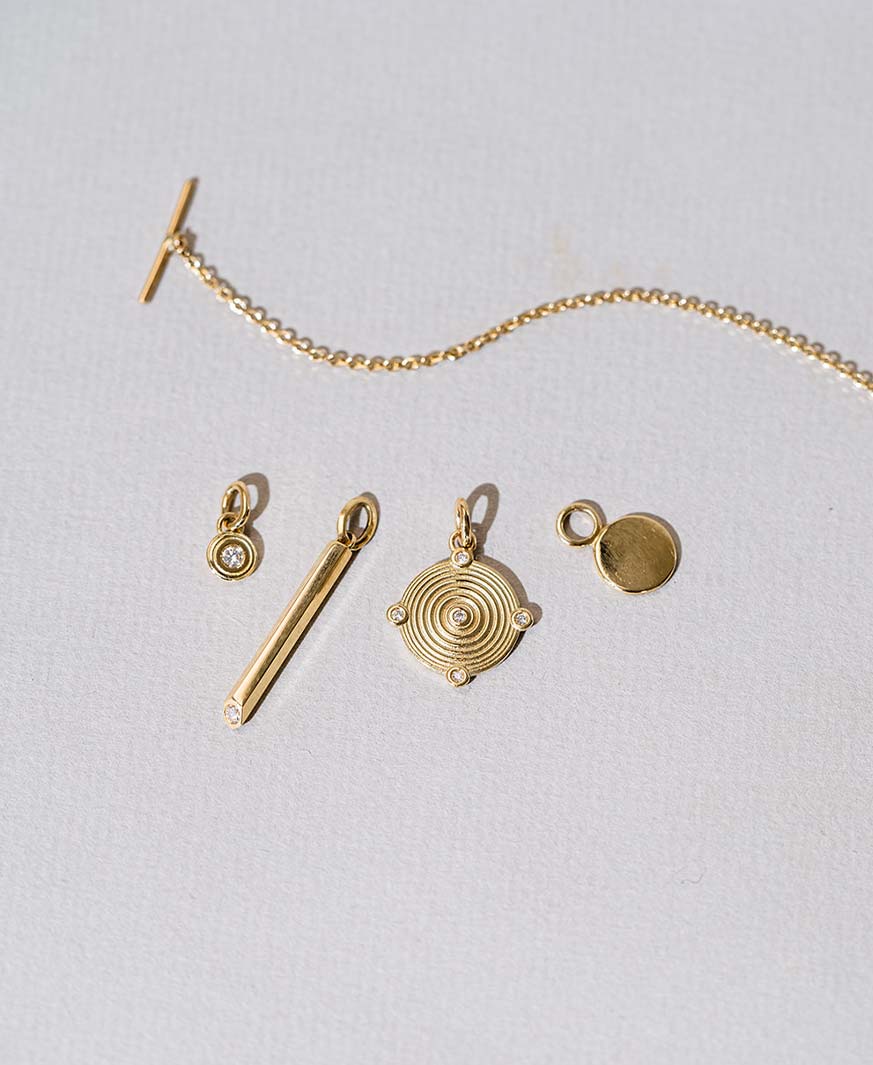 Gold Anhänger für Armbänder