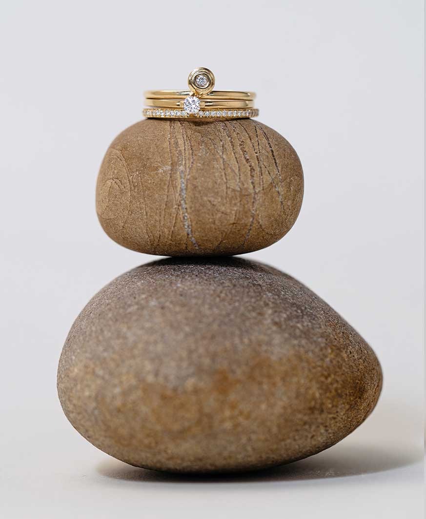 B Corp zertifizierte Gold Ringe