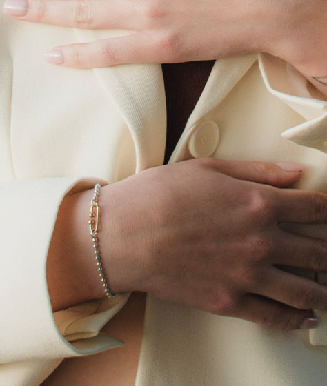 Eleganter Arm mt Bicolor Armband