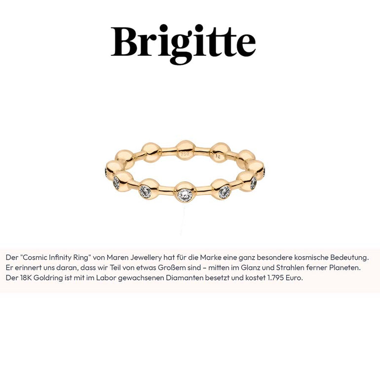 Brigitte präsentiert den Maren Jewellery Cosmid Infinity Ring