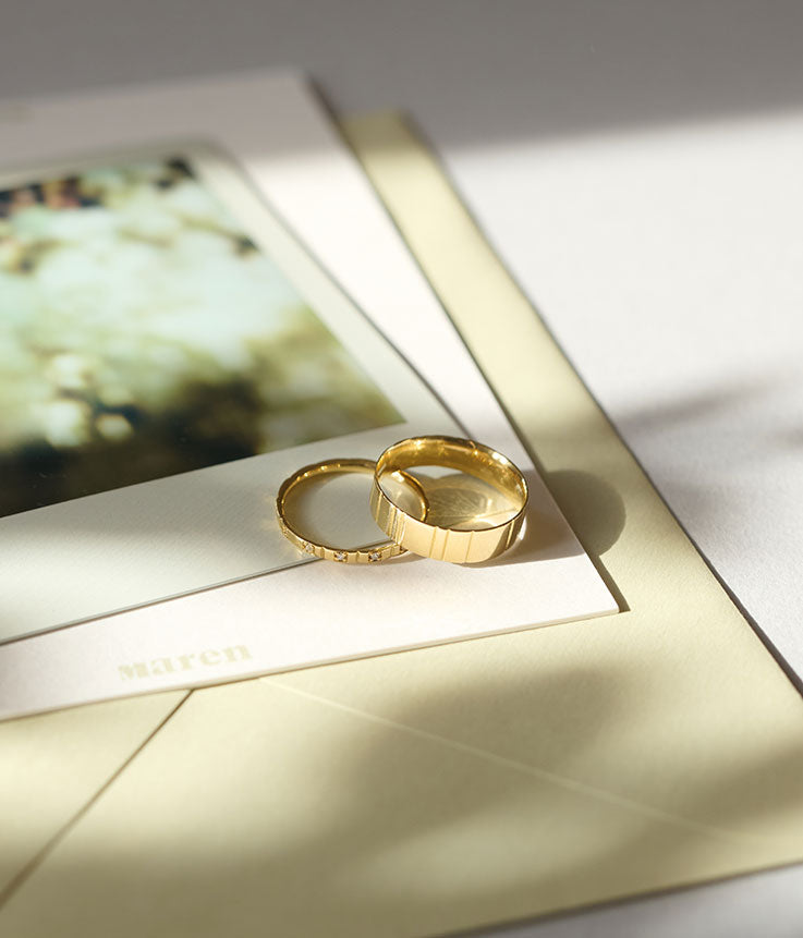 Eheringe von Maren Jewellery aus recyceltem Gold