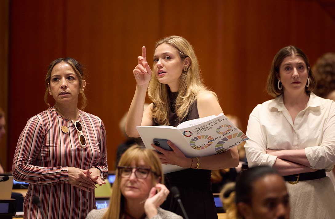 Valentina Marschik Expertin für Design und Programmleiter des Netzwerks für Mode und Lifestyle der Vereinten Nationen UN im Gespräch