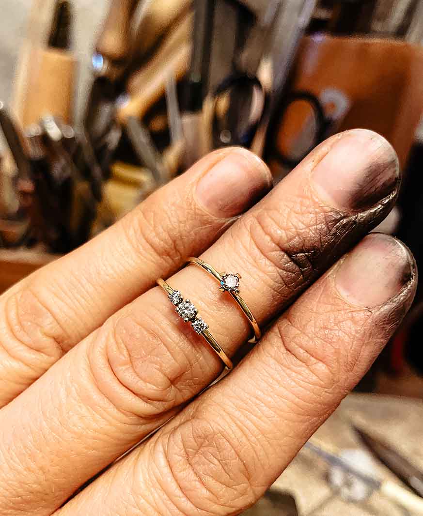 Verlobungsring unter 1000€ in handarbeit hergestellt