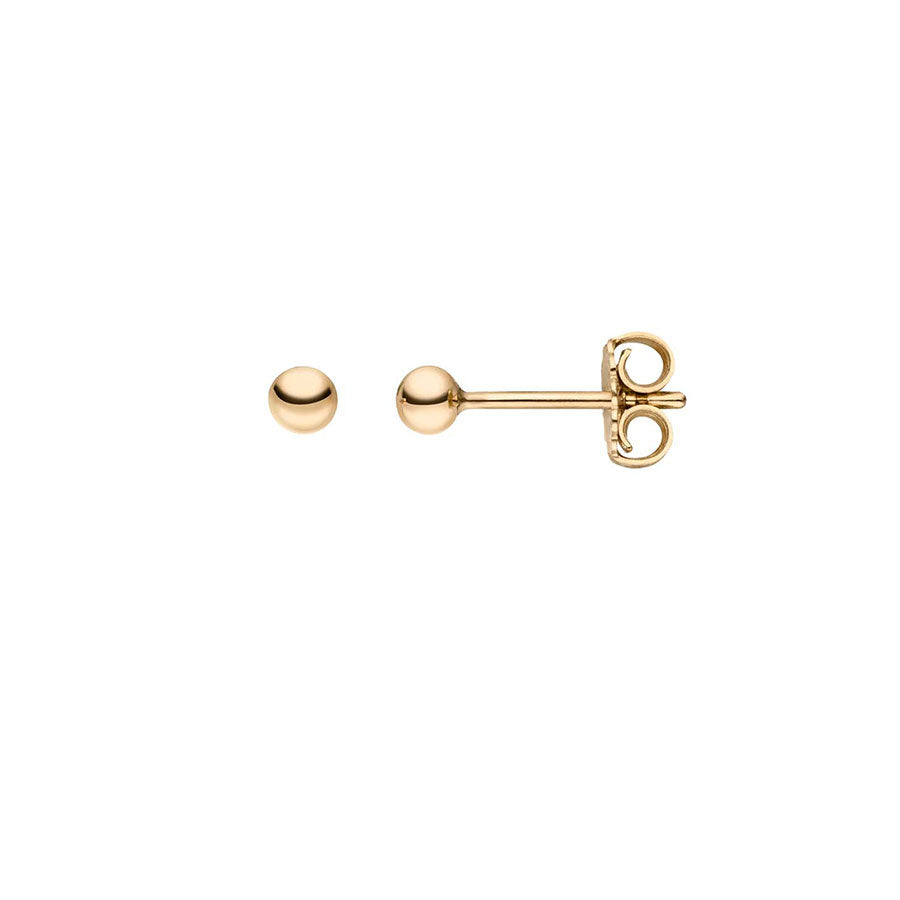 Kugel Ohrring: Stecker mit 18k Goldperle