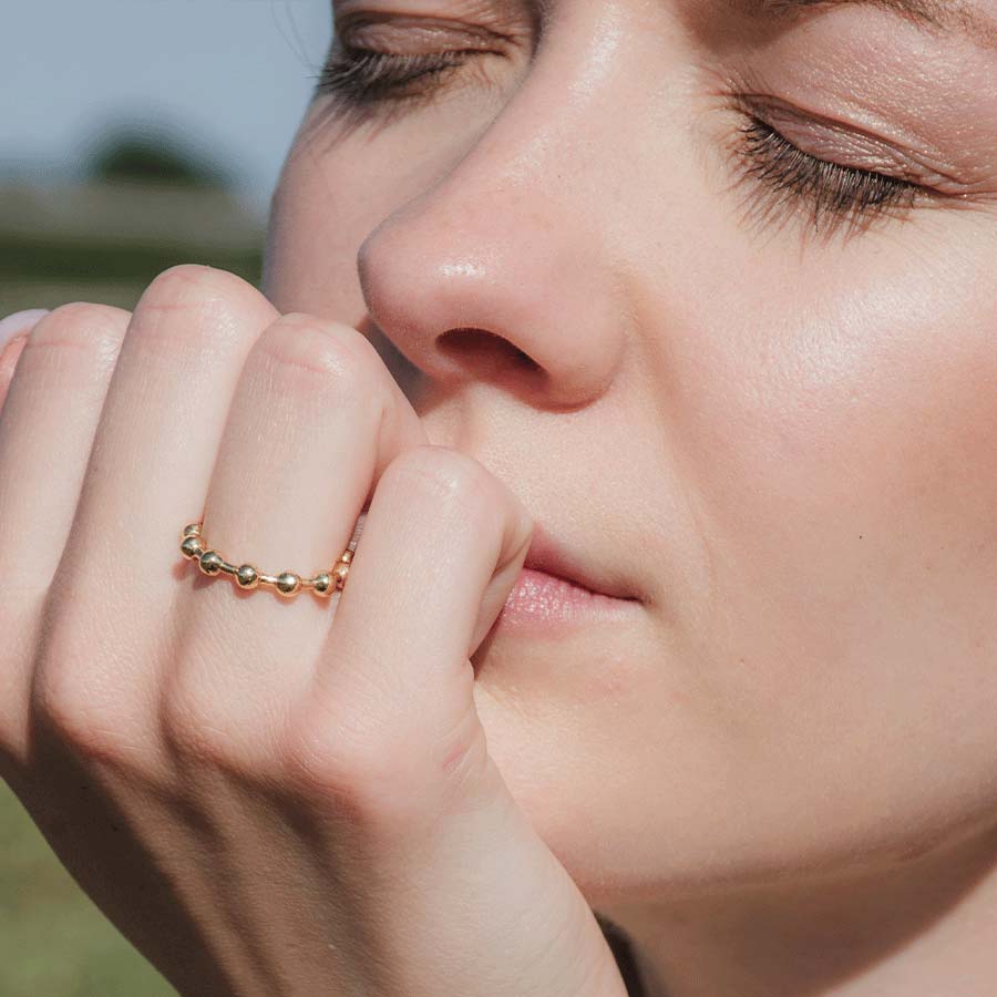Gold Kugelring