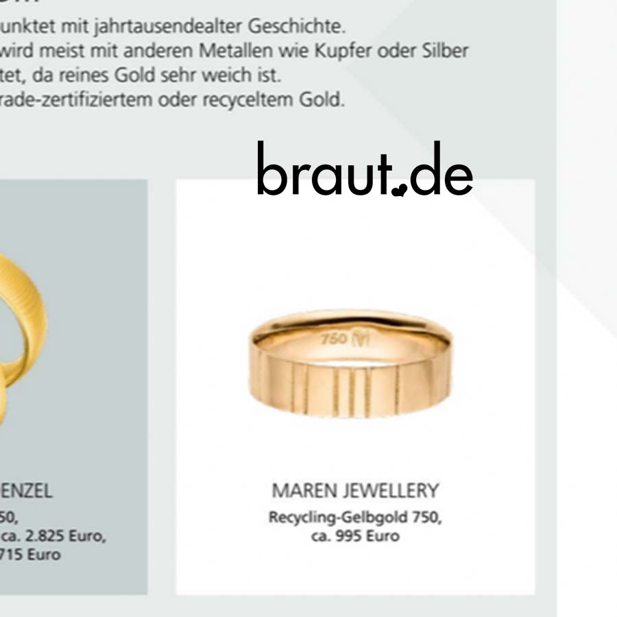 Braut den empfiehlt den Maren Jewellery Lovelines Ehering