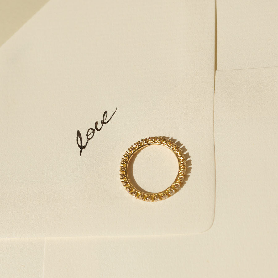 Memoire Eternity Ring als Symbol der Liebe auf Love Liebes Brief