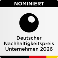 Maren Jewellery wurde zum deutschan Nachhalitgkeits Nominiert und das Bild zeigt das Siegel dazu
