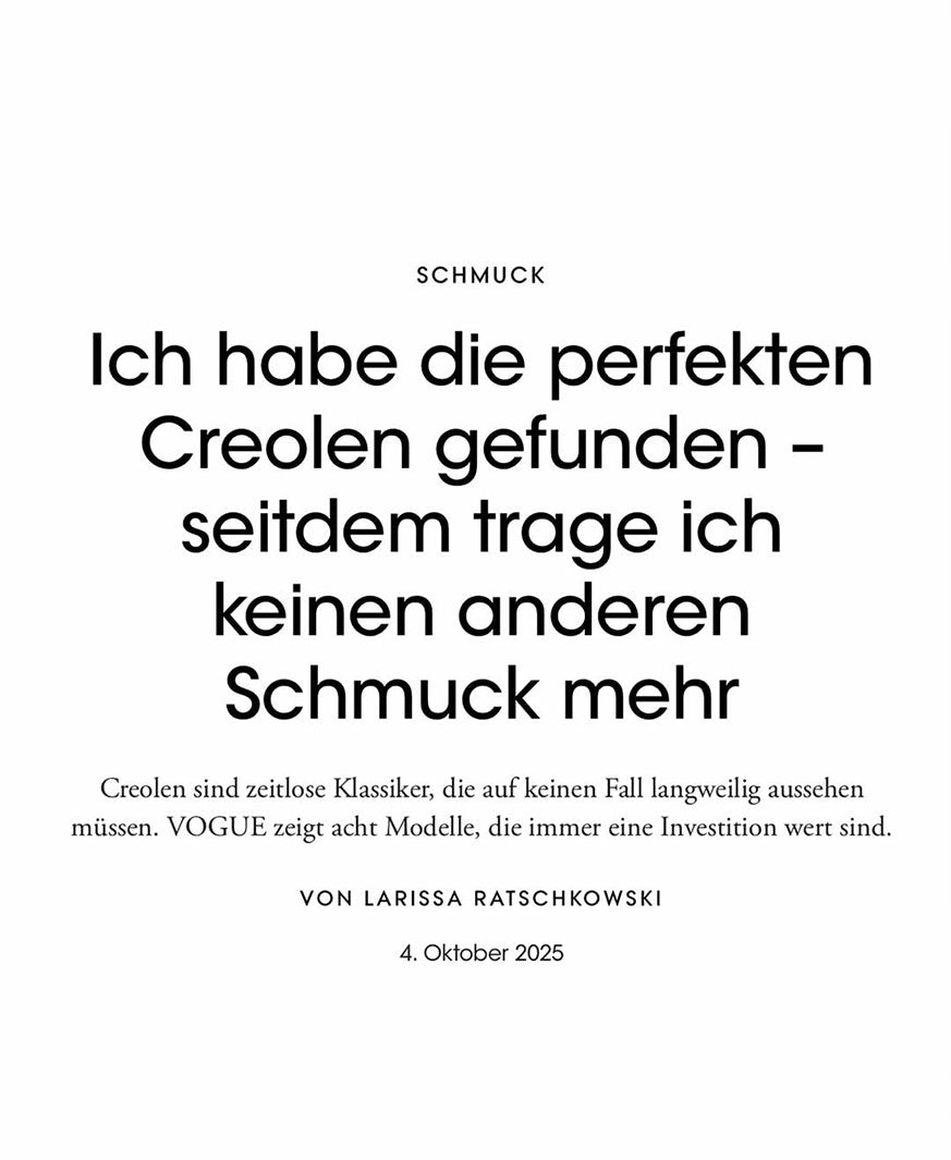 Maren Creolen in der Vogue