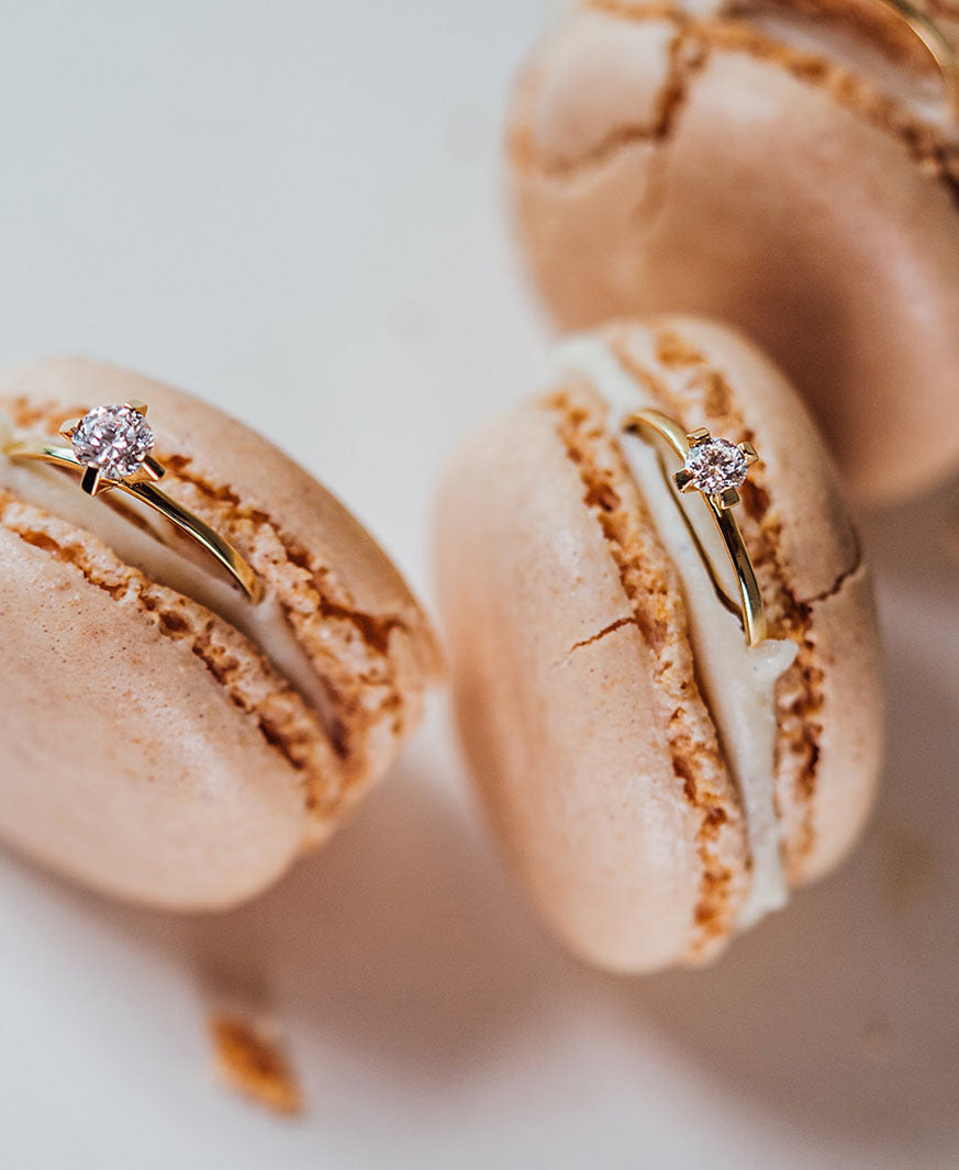 RJC zertifizierte Verlobungsringe, nachhaltig aus recyceltem Gold und Labor Diamanten