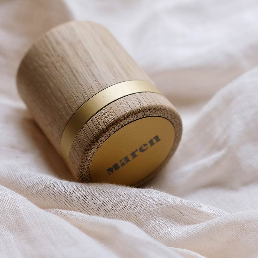 Holzdose nachhaltig für Ringe