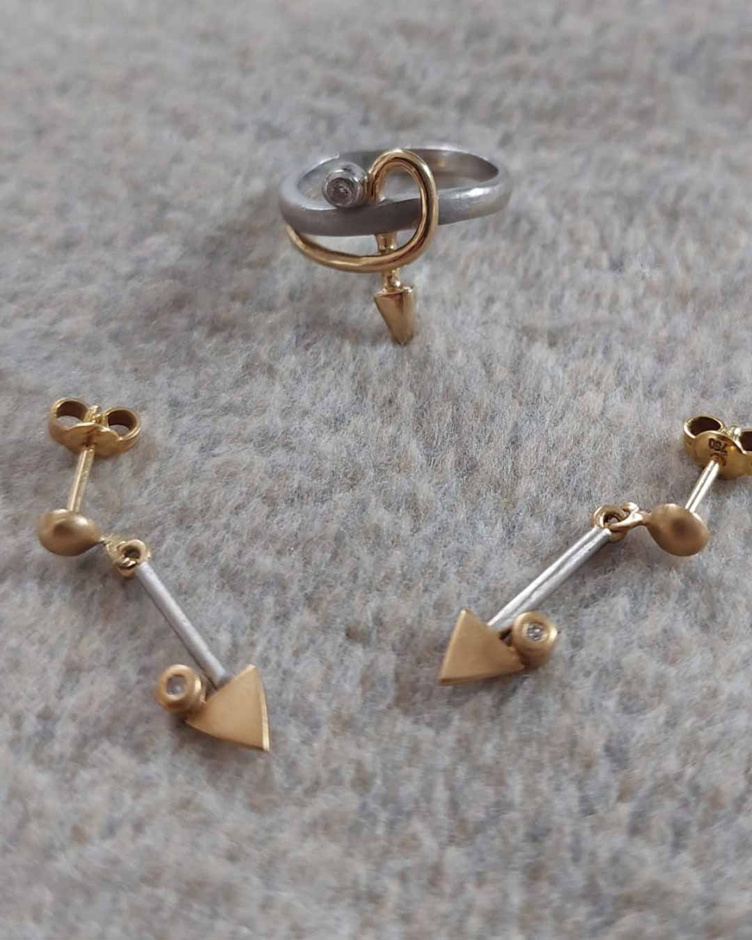 Alter Schmuck einer Kundin von Maren Jewellery vor der Umarbeitung