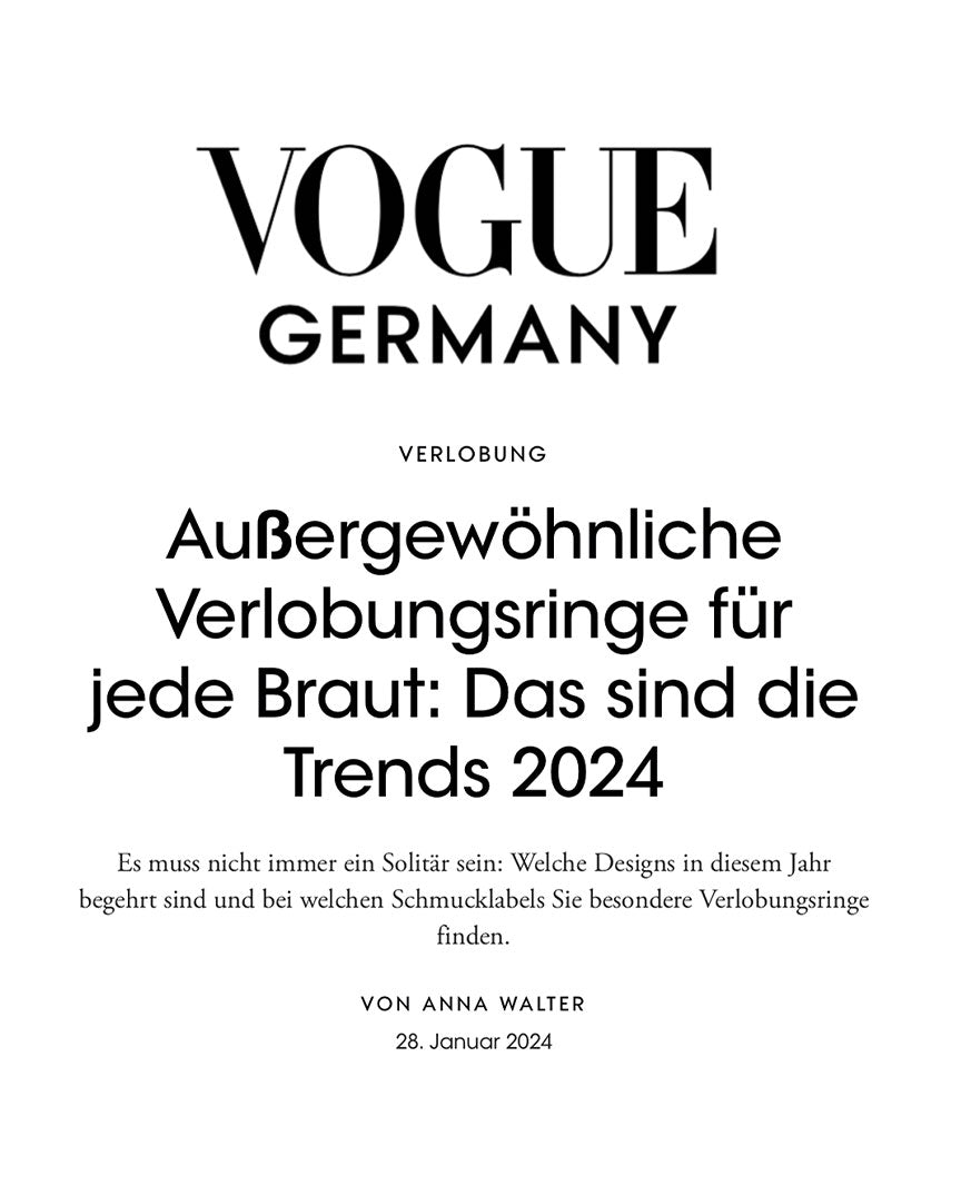 Verlobungsring Trend laut Vogue