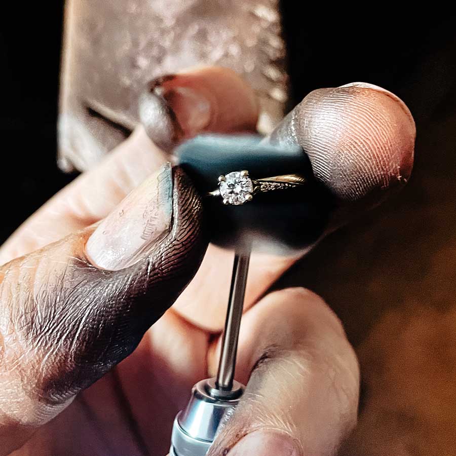 Herstellung eines Verlobungsrings