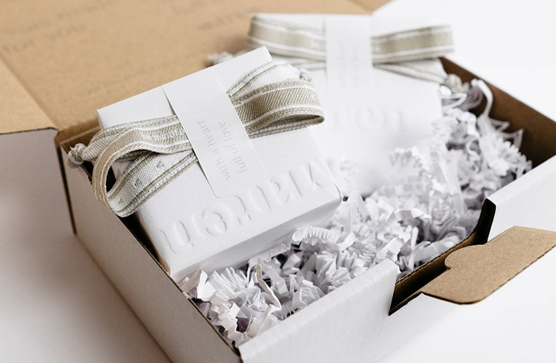Liebevolle und nachhaltige Versandverpackung von Maren Jewellery aus Papier