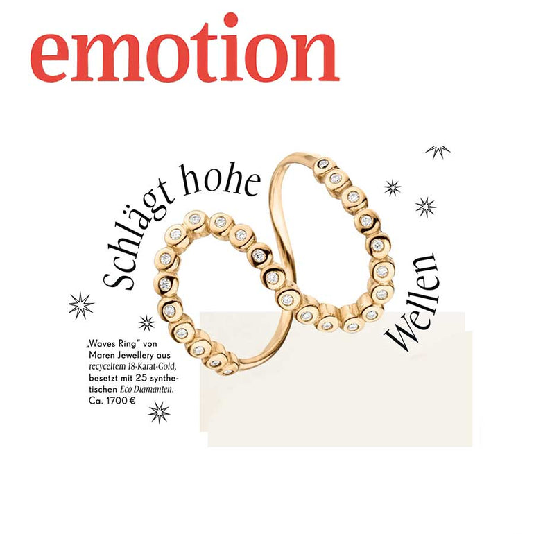 Maren Jewellery Wave Ring im Emotionen Magazin