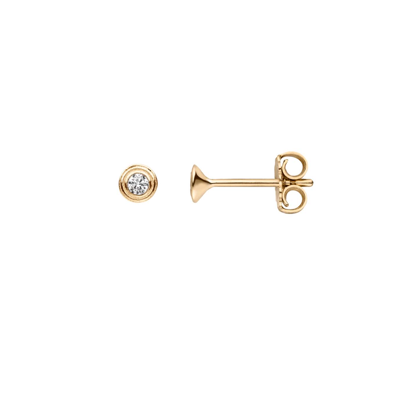 Diamant Ohrstecker aus recyceltem 18k Gold